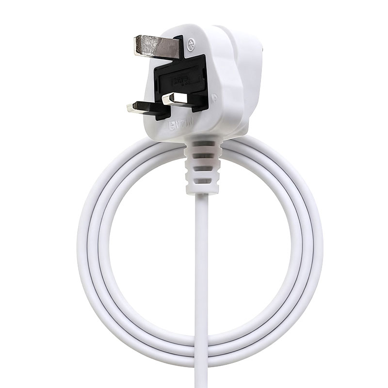 Prise d'alimentation standard britannique à 3 broches, cordon d'alimentation 250 V CA