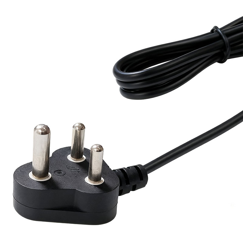 Norme sud-africaine 16A 250V, prise à 3 broches, cordons d'alimentation électrique