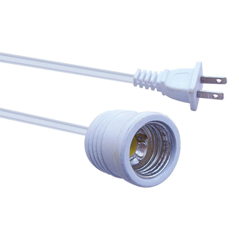 Rallonge d'alimentation pour douille de lampe E27 avec prise secteur à deux broches FP-740